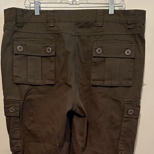 Mustway Vintage Military Multipocket Cargo Pants Men’s Size  38 Brown